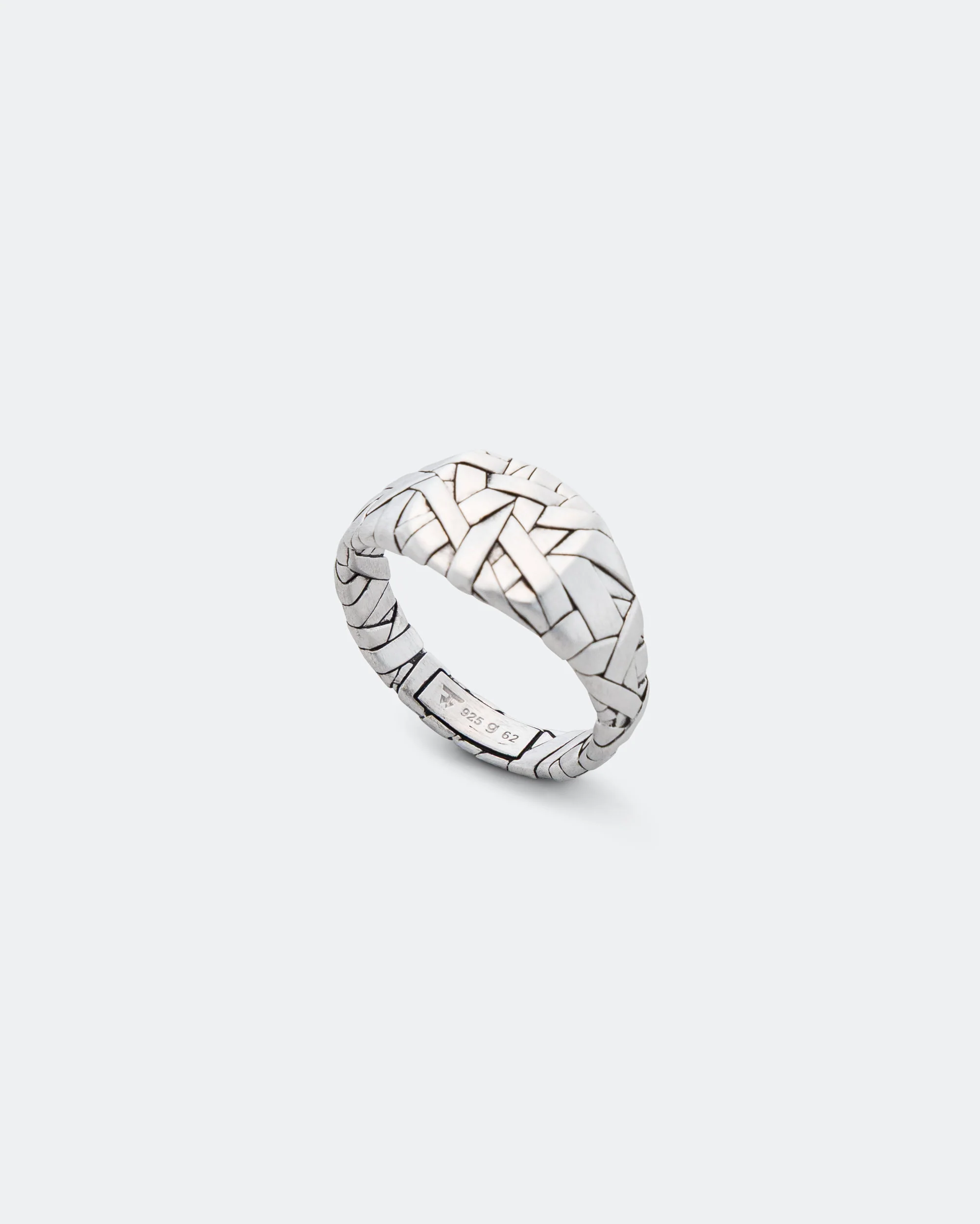 Quilt Ring Small - 925 Silver - Image 4