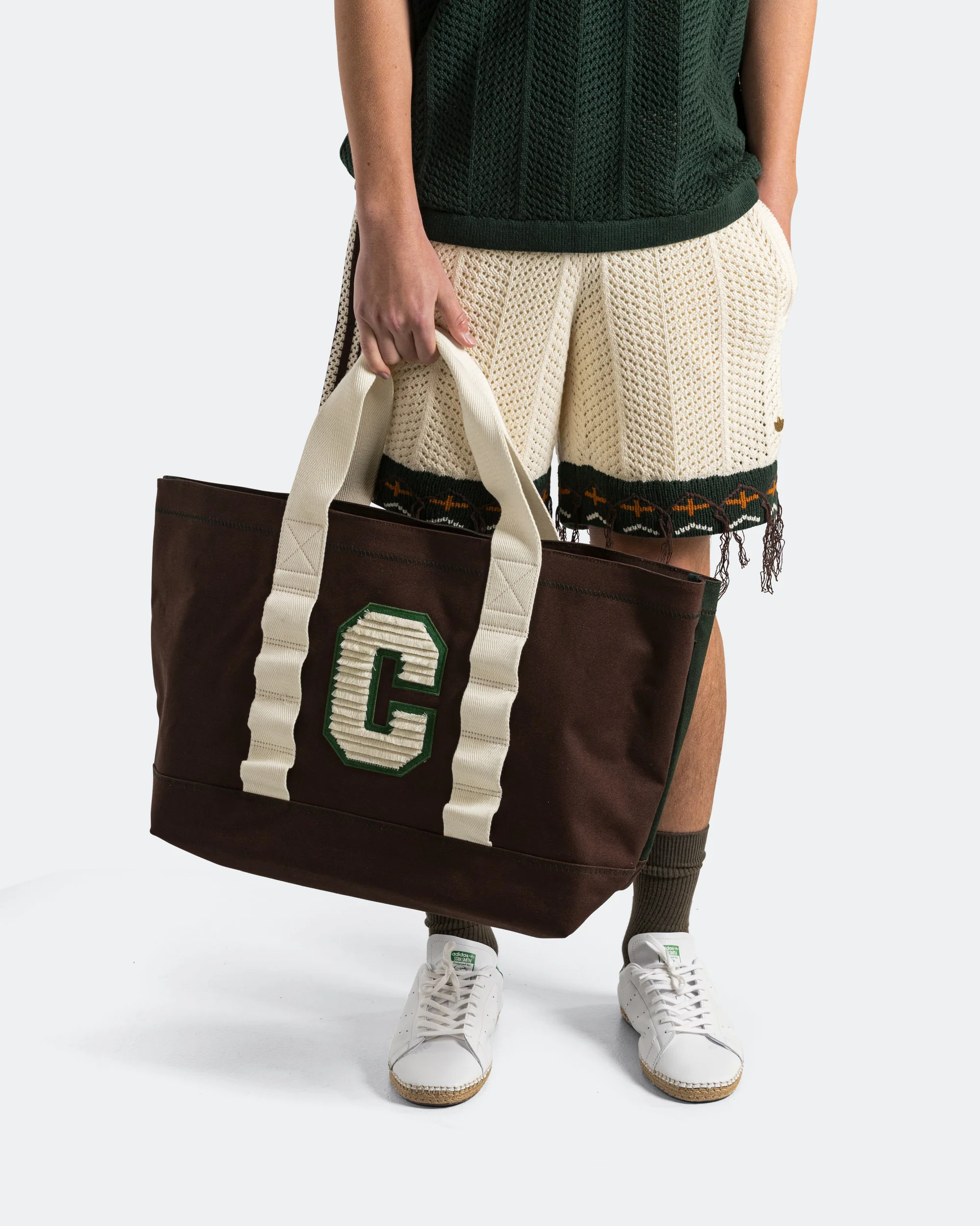 Tote Bag by Edison Chen x CLOT - Granite/Dark Brown - Image 2