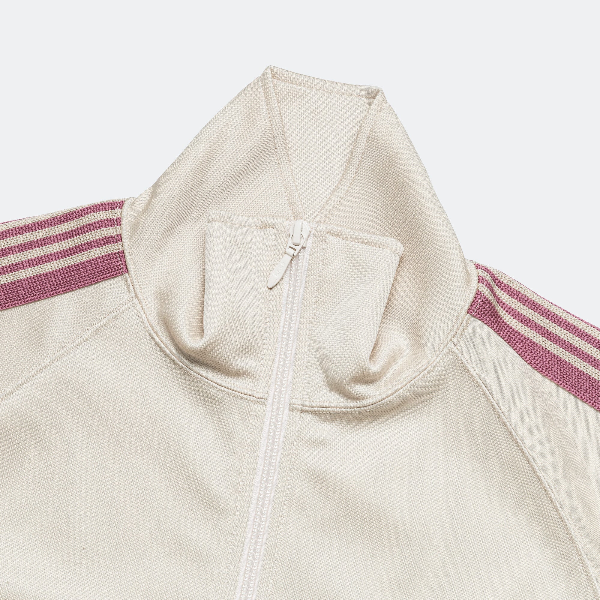 Track Jacket - Ivory Poly Smooth - Image 2