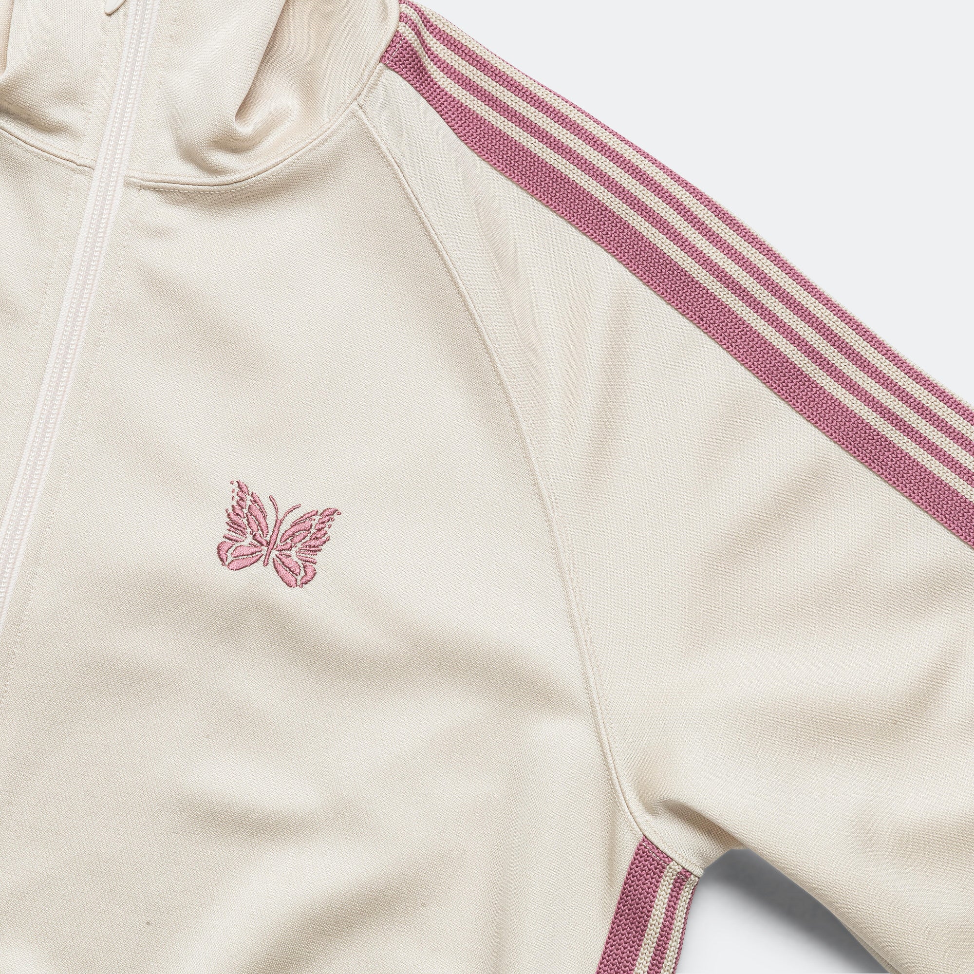 Track Jacket - Ivory Poly Smooth - Image 3