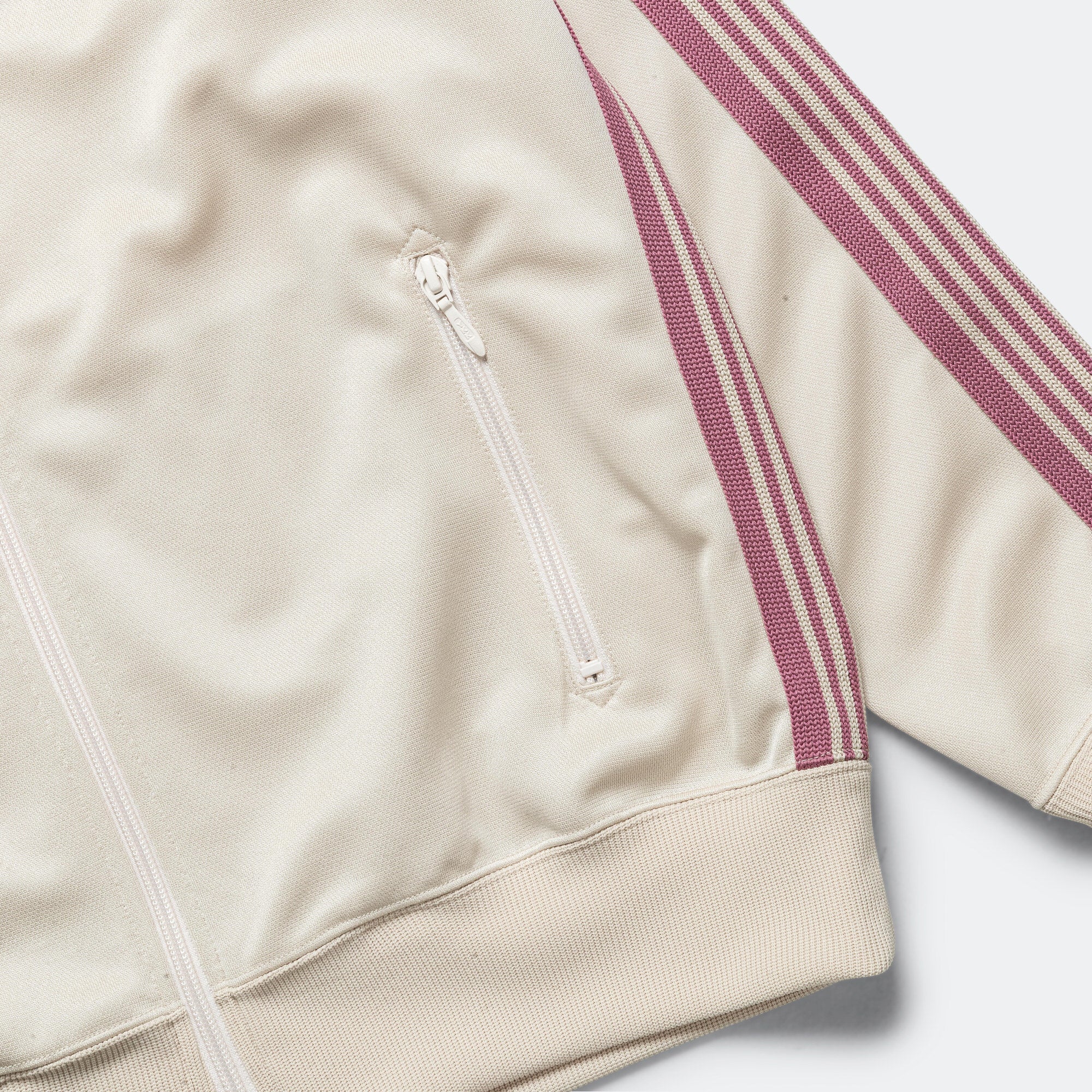 Track Jacket - Ivory Poly Smooth - Image 4