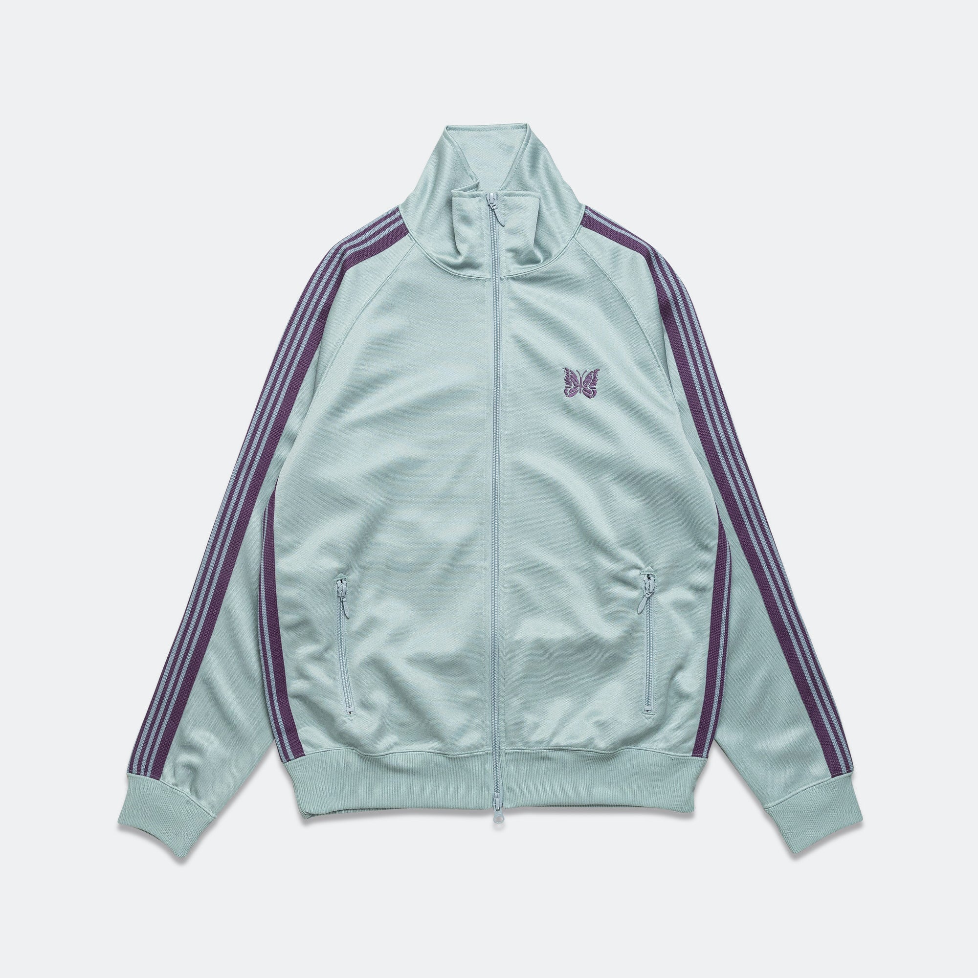Track Jacket - Sax Poly Smooth