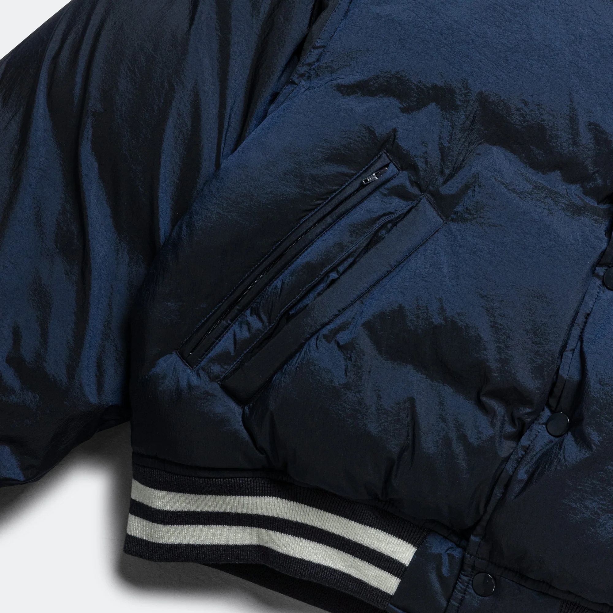 Varsity Down Jacket - Navy - Image 4