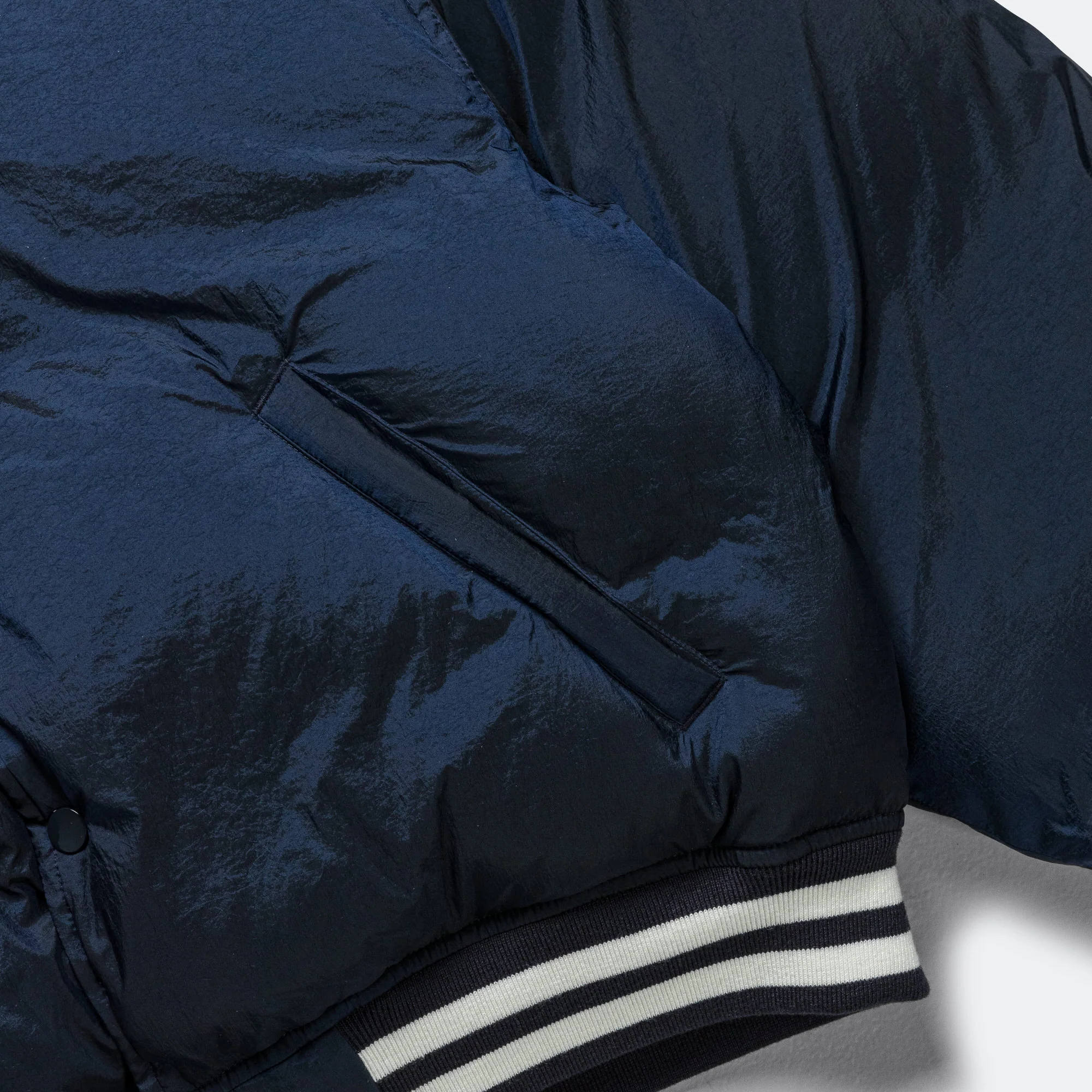 Varsity Down Jacket - Navy - Image 5