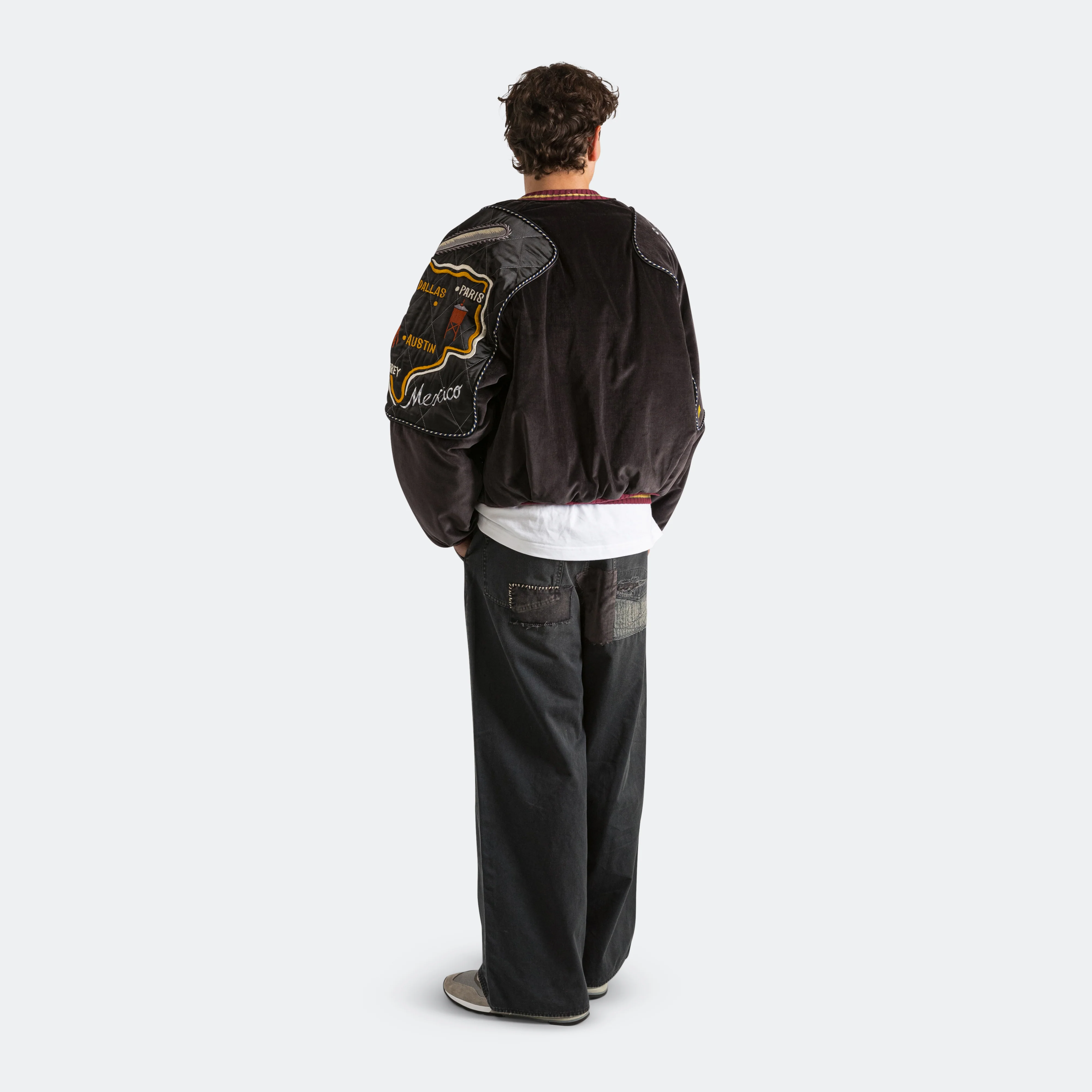 Velveteen SHAM BOMBER JKT (Beautiful Texas) - Black - Image 15