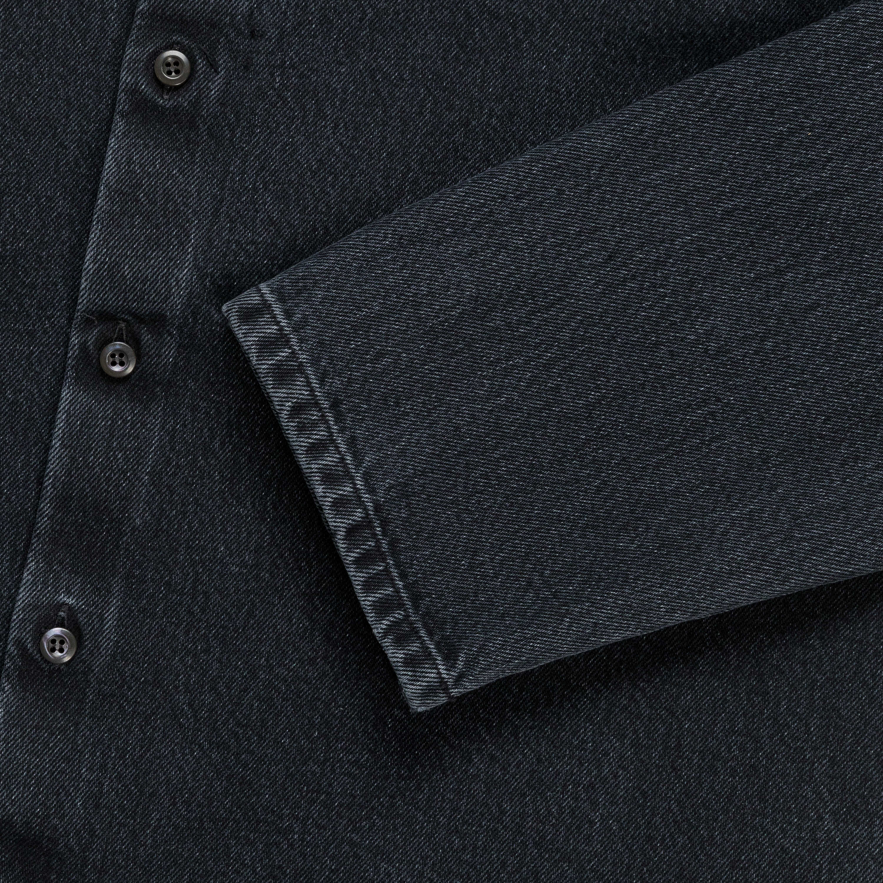 Washed Denim Shirt - Anthracite - Image 5