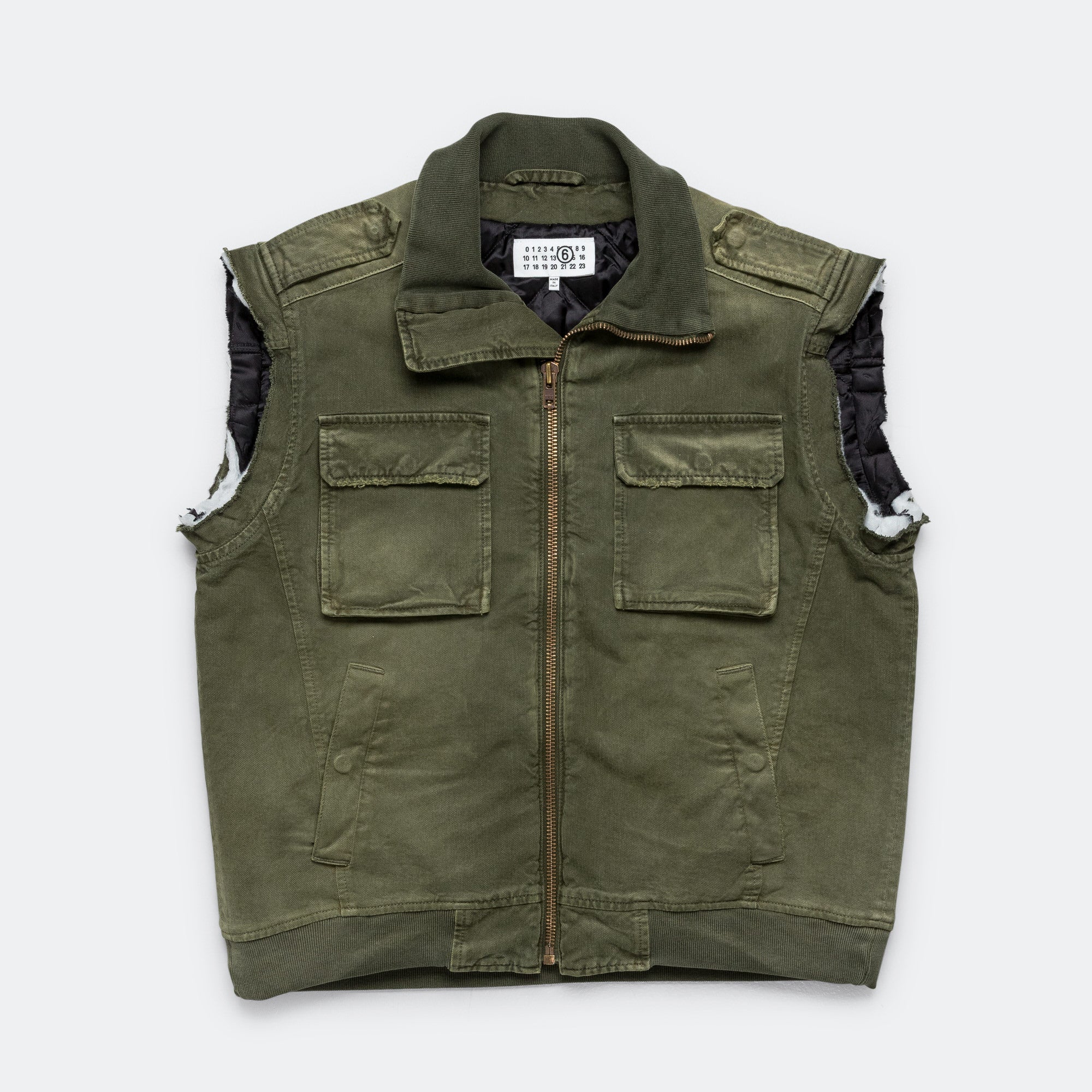 Washed Gilet - Green