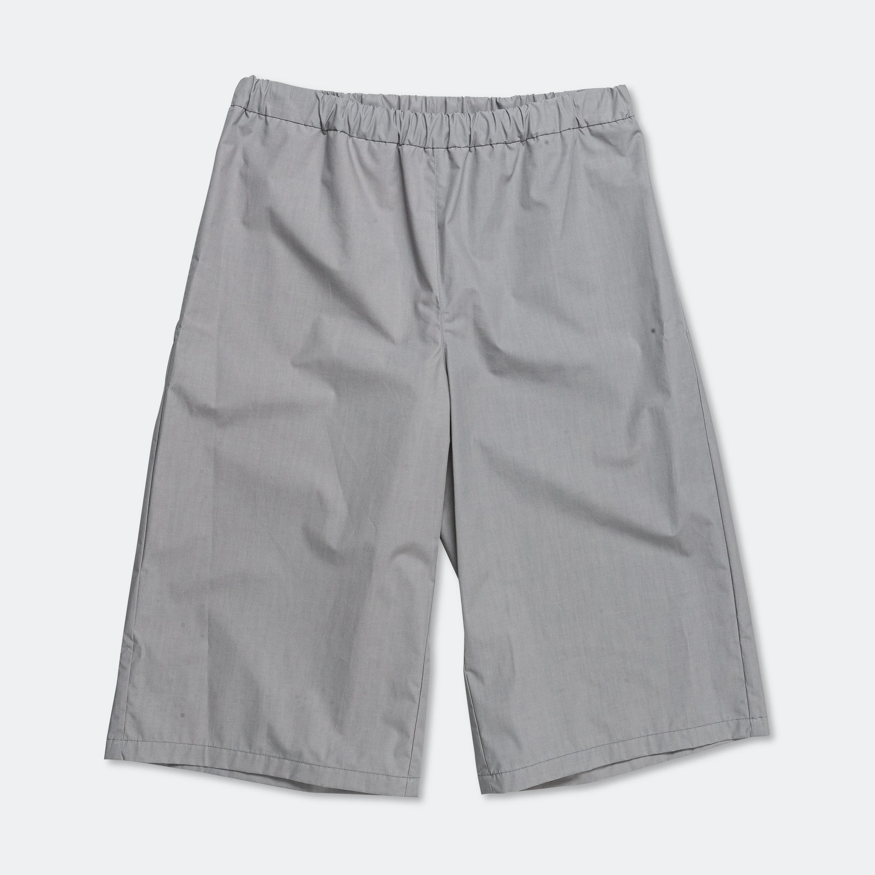 Waxed Bermuda Shorts - Inox