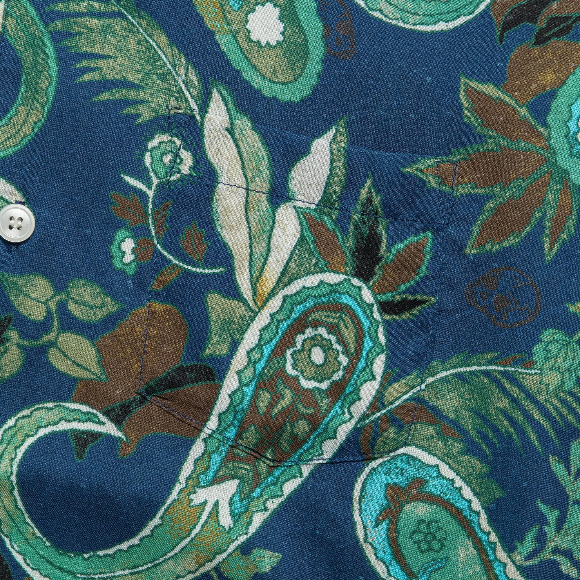 Weird Paisley SS Shirt - Navy - Image 3