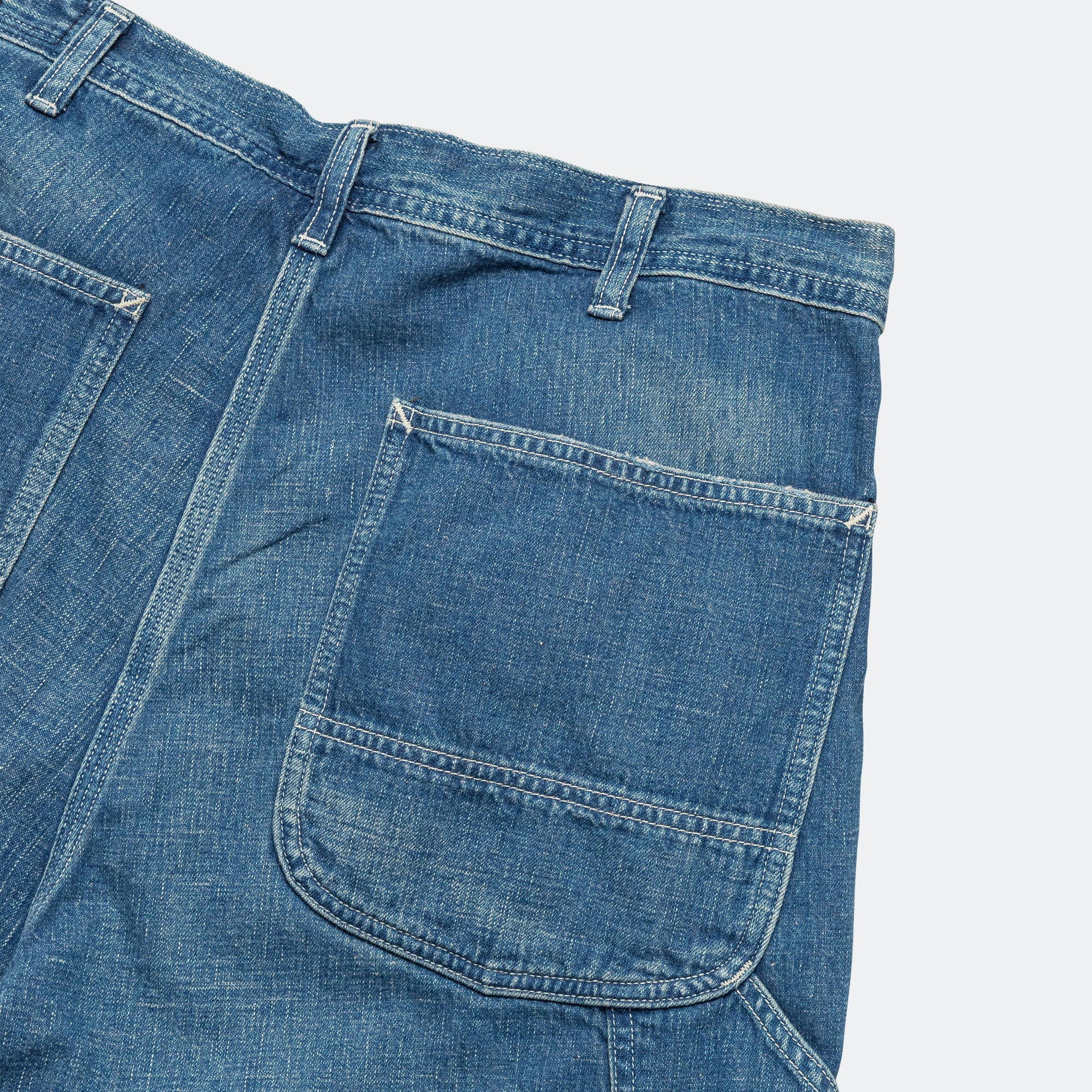 Wide Fit 40's Painter Shorts - Denim Used - Image 5