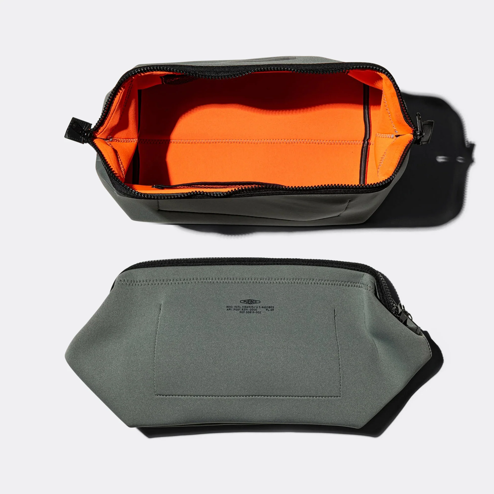 Wired Pouch - Light Grey/Orange - Image 3