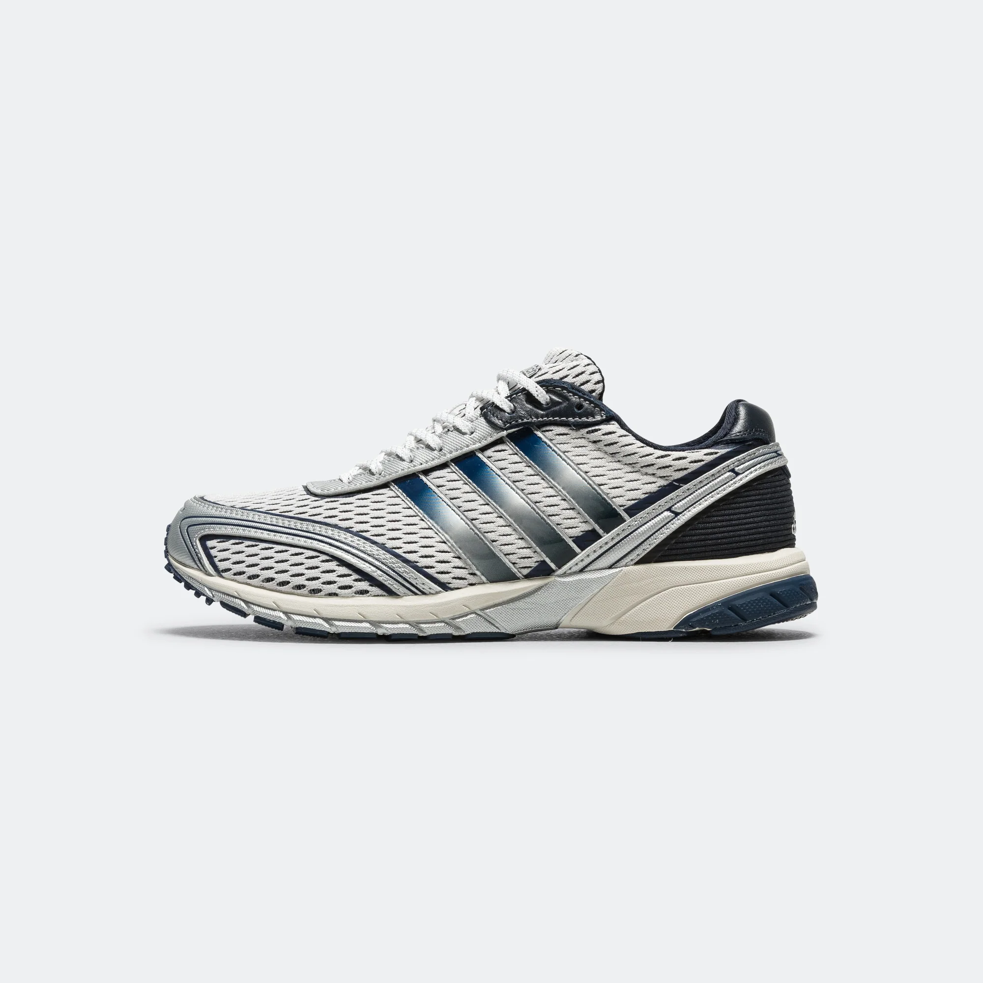 Womens Adizero Adios x Sporty & Rich - Footwear White/Collegiate Navy-Cloud White