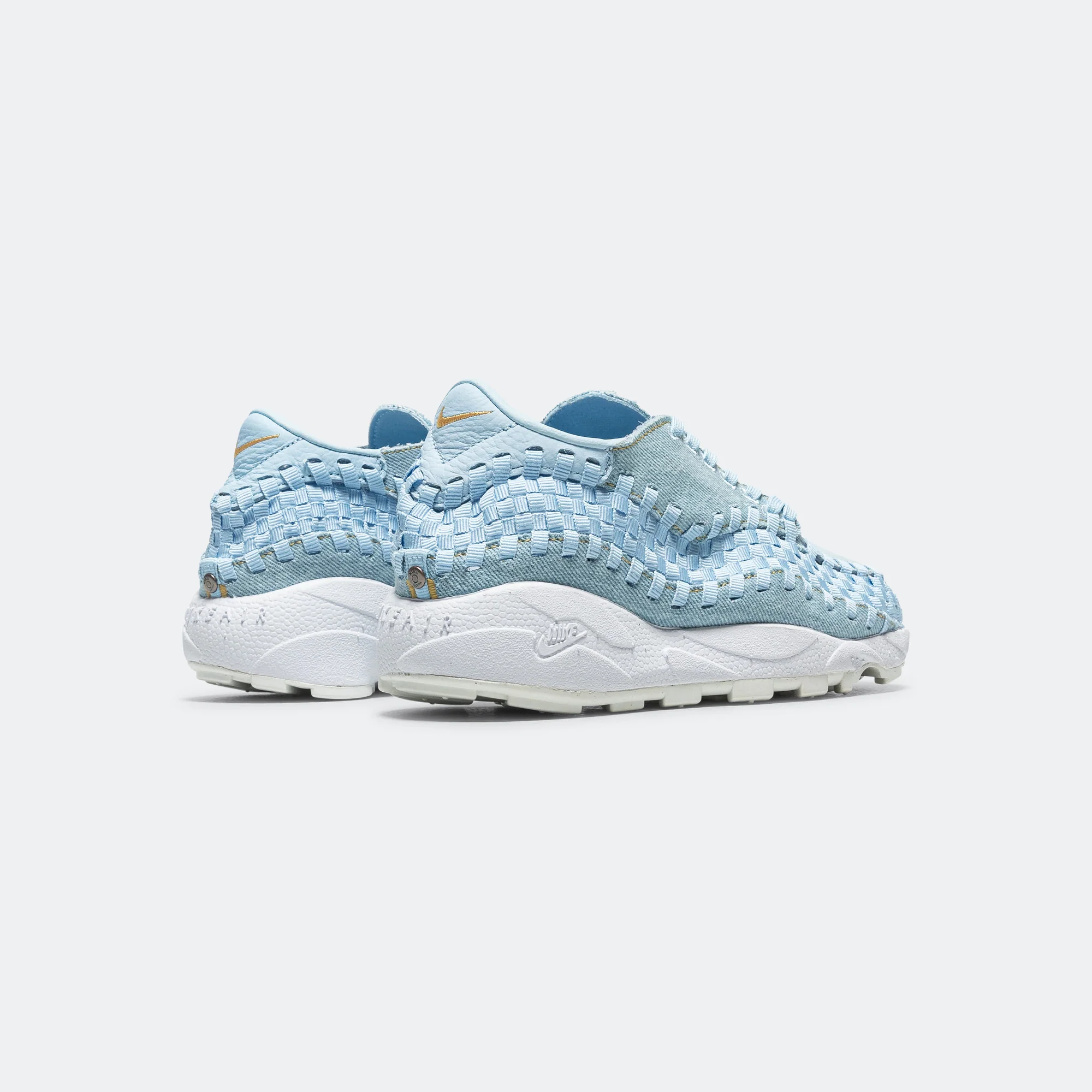 Womens Air Footscape - Denim/Wheat Gold-Ice Blue - Image 3