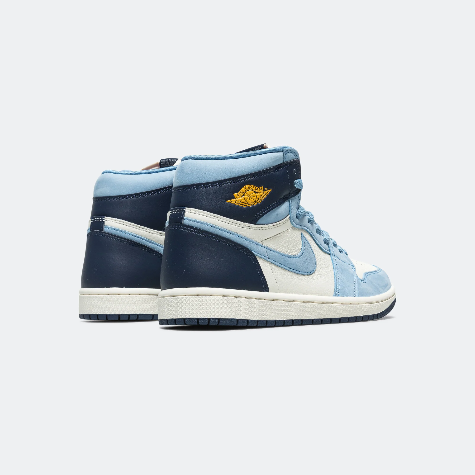 Womens Air Jordan 1 Retro High OG - University Blue/University Gold-Sail - Image 3