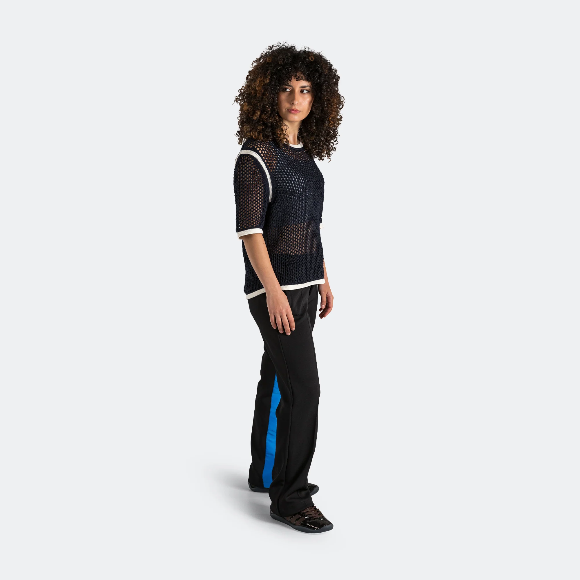Womens Pique Track Pant x Wales Bonner - Black - Image 6