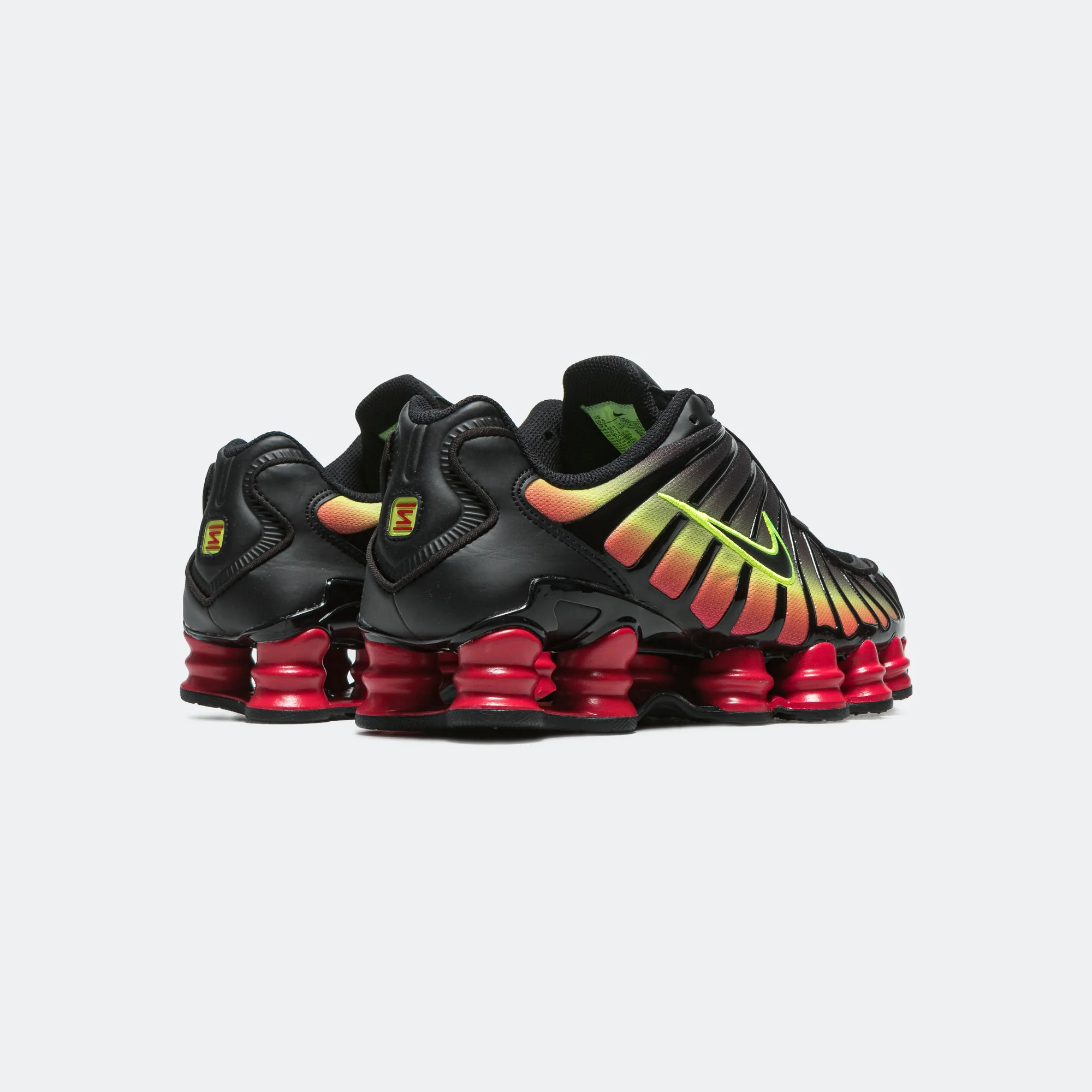 Womens Shox TL - Black/Volt-Fire Red - Image 3