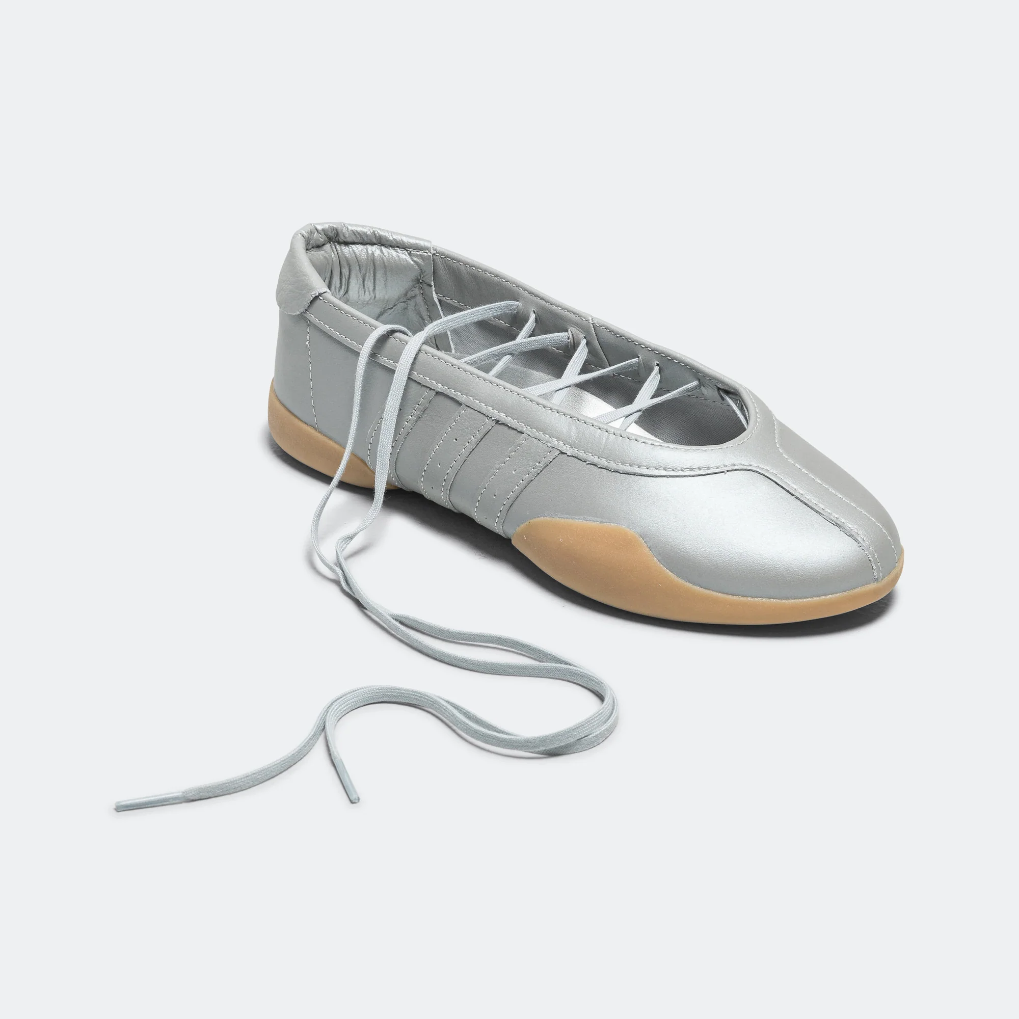 Womens Taekwondo Mei Ballet - Silver Metallic/Gum - Image 2