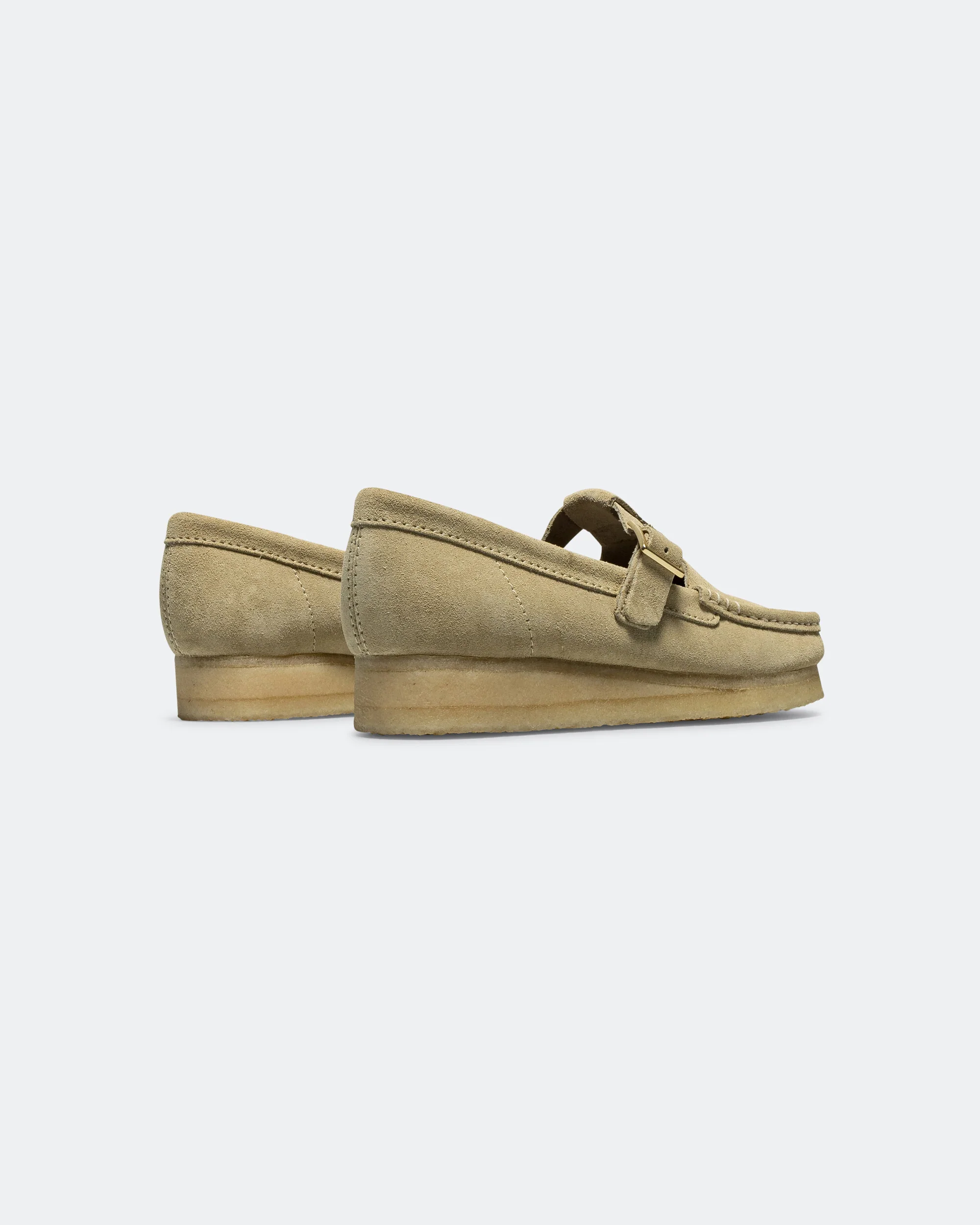 Womens Wallabee T Bar - Maple Suede - Image 3