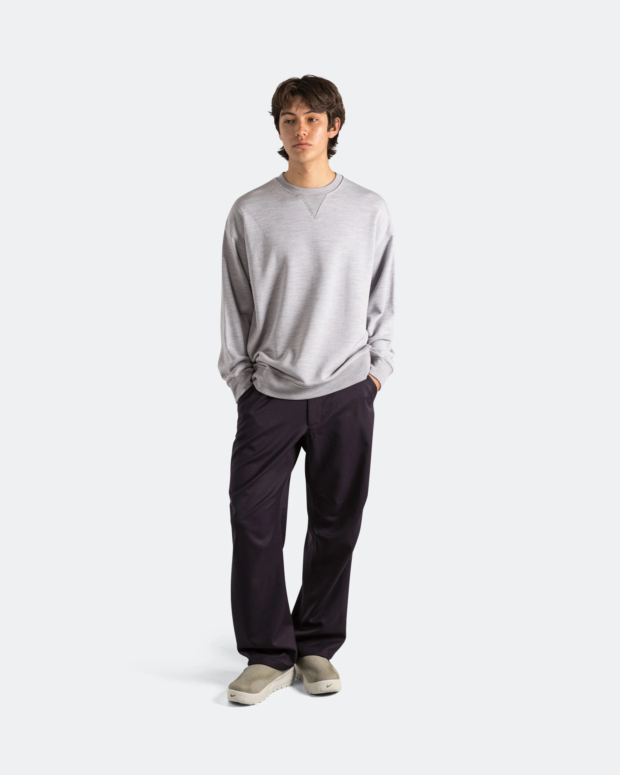Wool Classics Crew - Matte Silver/Heather Grey - Image 6