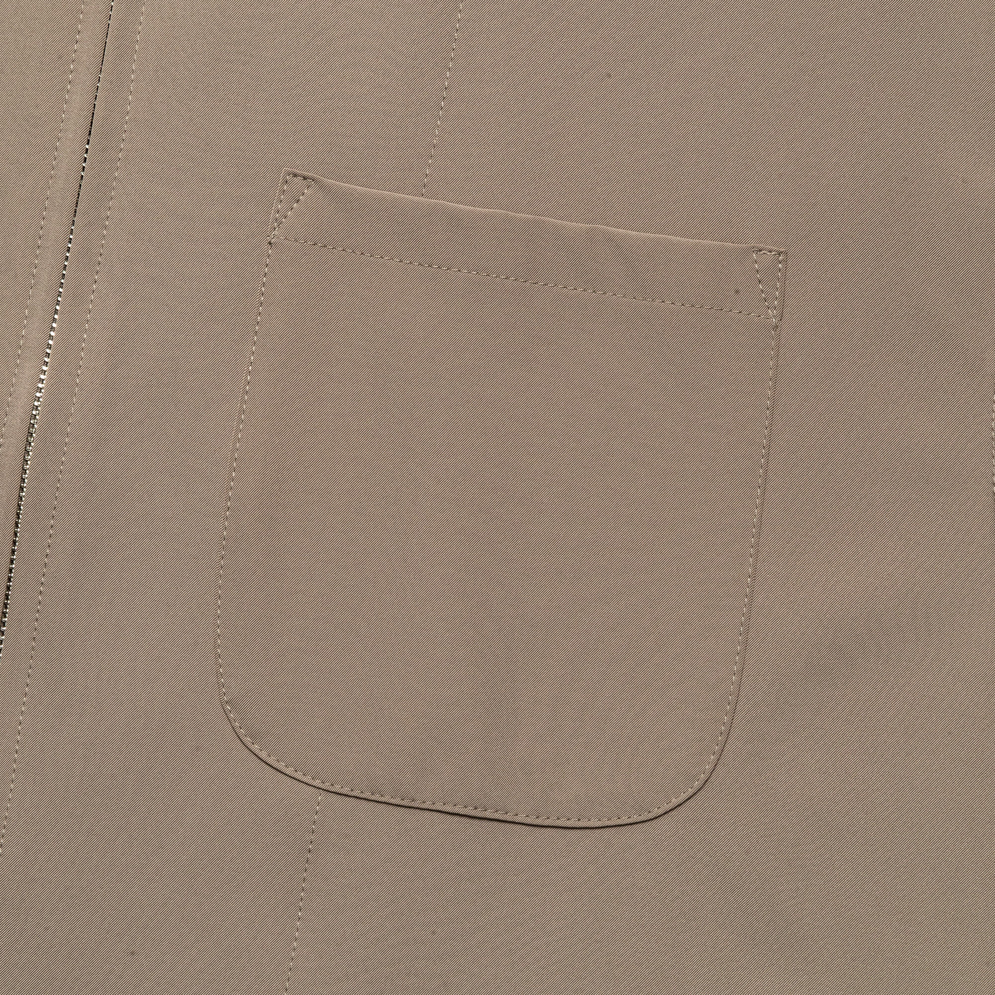 Zip-Up Gym Shirt - Taupe Poly Tech - Image 3