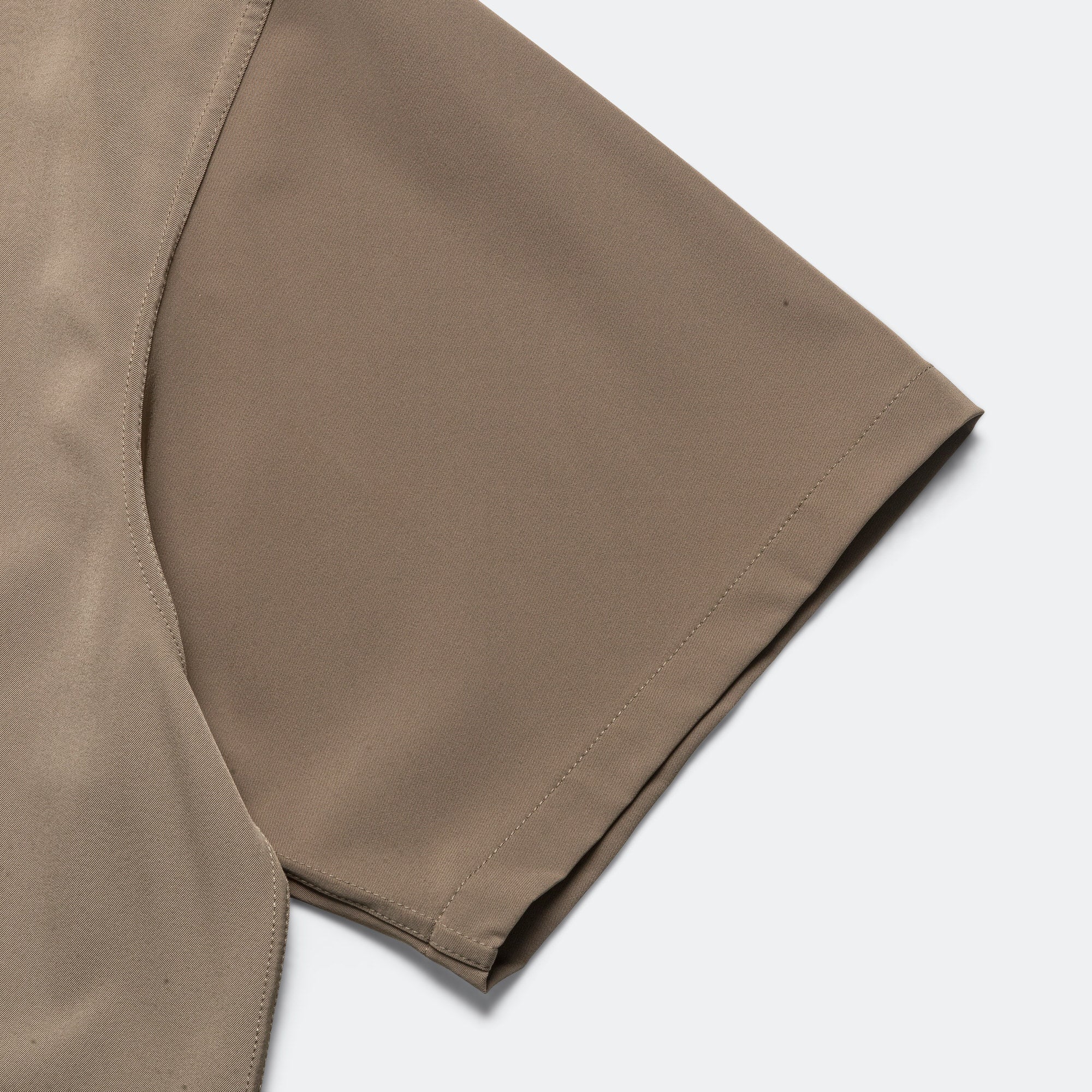 Zip-Up Gym Shirt - Taupe Poly Tech - Image 5