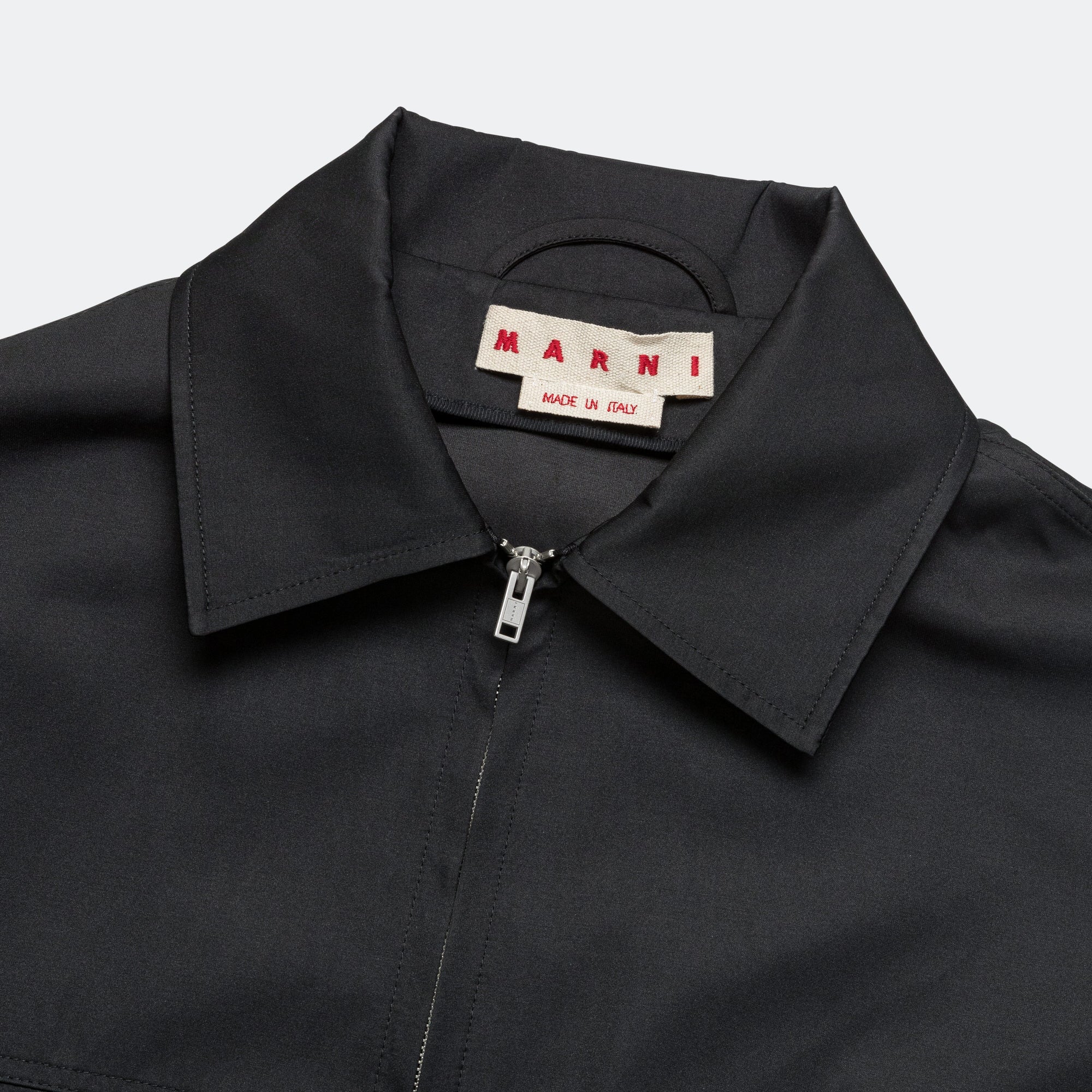 Zip Up Work Jacket - Black - Image 2